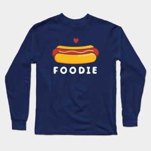 Cute and Kawaii Hotdog Foodie Long Sleeve T-Shirt
